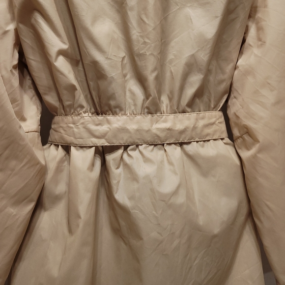 VINTAGE 1960's ALLIGATOR LACOSTE Full-Fit Utility Hooded Belted Trech Coat Sz L - Picture 3 of 12